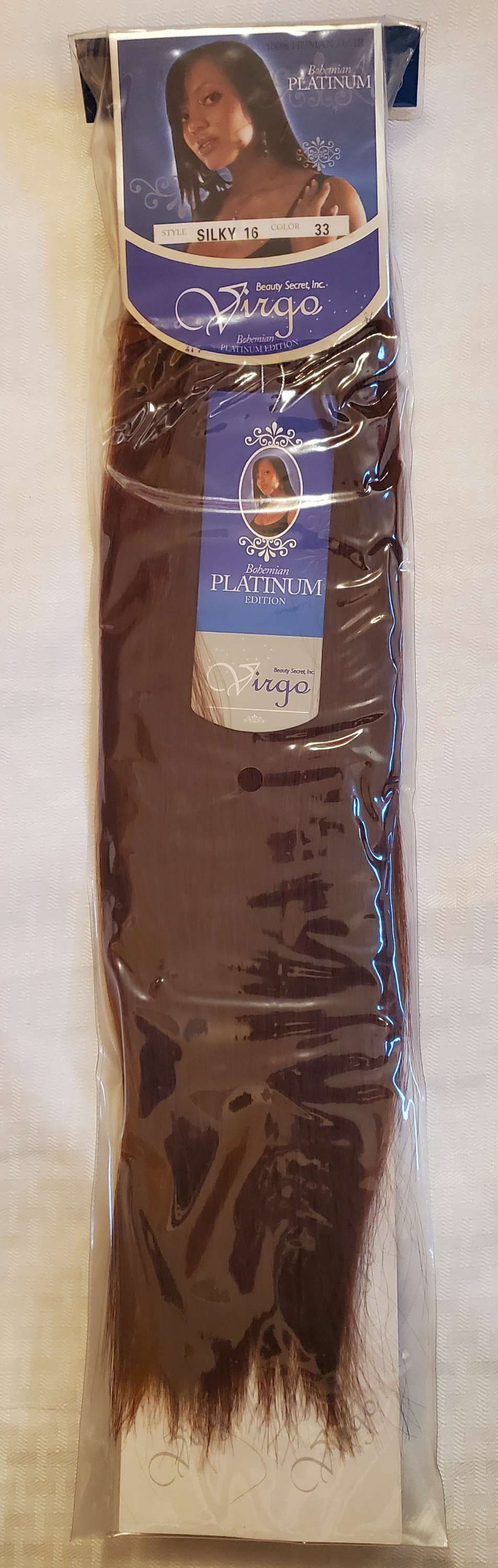 Virgo Silky 16 Color 33 Bohemian Platinum Silky Straight Weaving