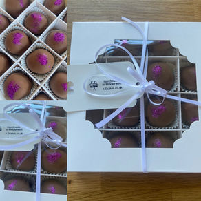 Black Raspberry Liqueur Truffles 