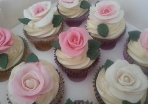 Roses cupcakes