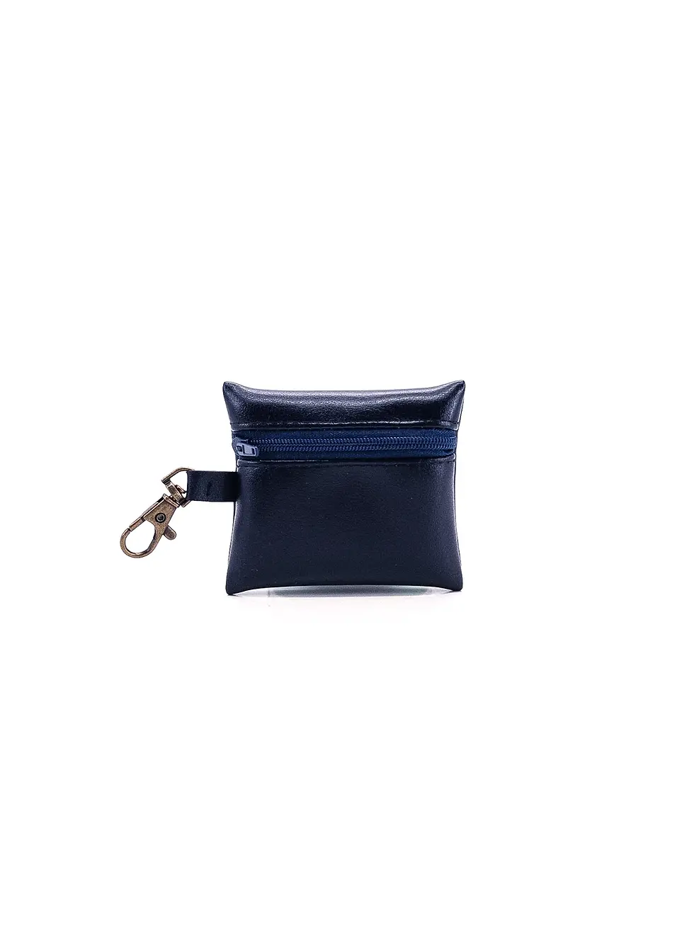 Porte-clés Porte-monnaie Vegan Lubay, en leap violet, vu de face sur fond clair.