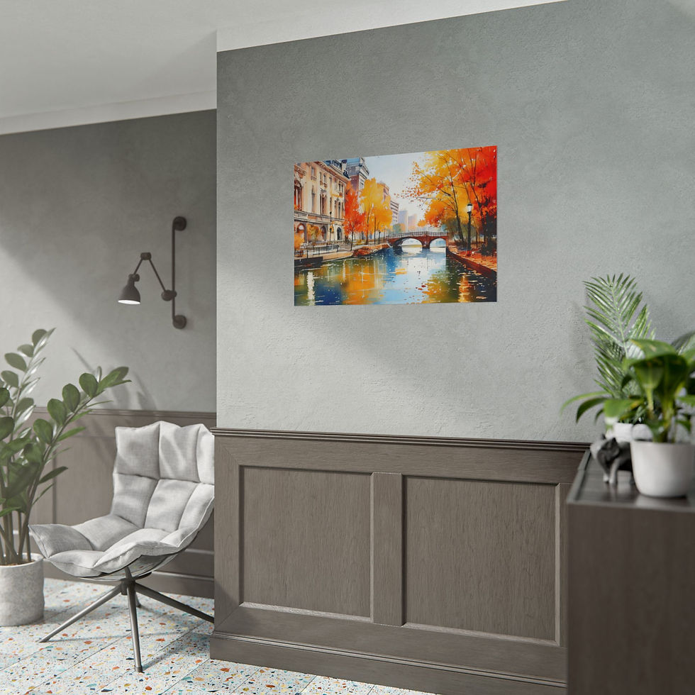 Thumbnail: Beautiful Autumn Landscape Rolled Posters, Fall Wall Art