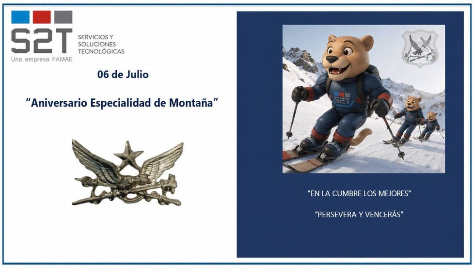 Feliz aniversario, Escuela de Montaña!