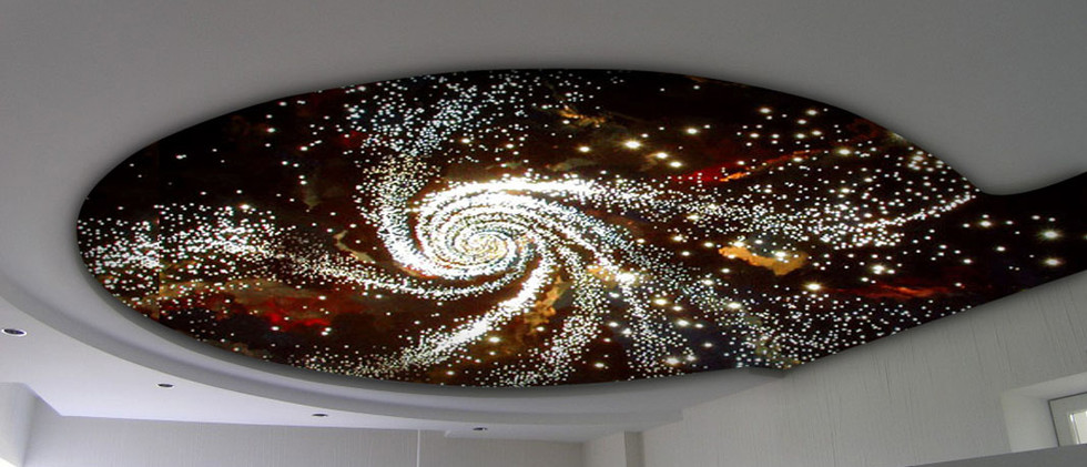 Объемный натяжной потолок