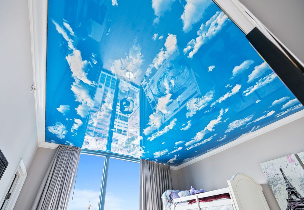 Потолок натянутое небо