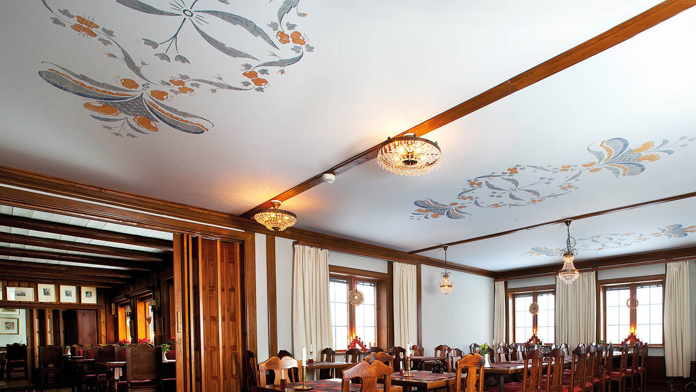 תקרה מתוחה בגימור גבס