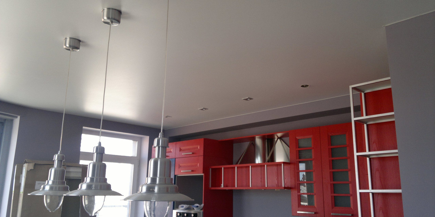 תקרה מתוחה בגימור פנינה\סאטן