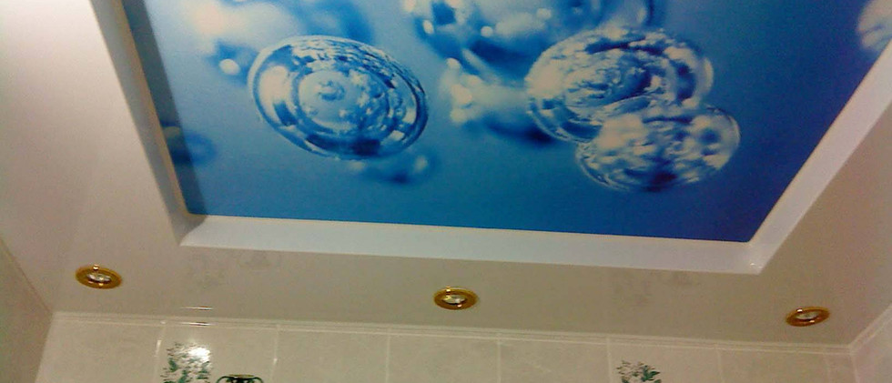 Объемный натяжной потолок