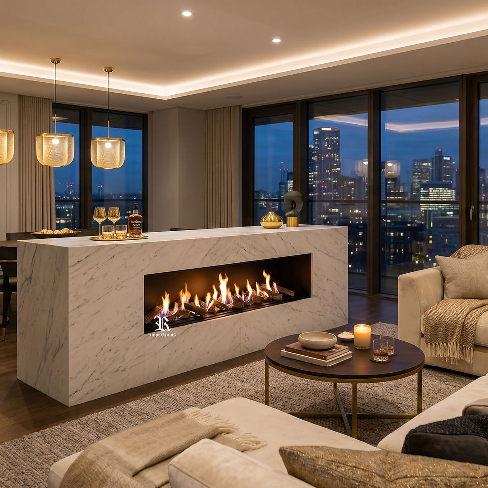 no chimney fireplace