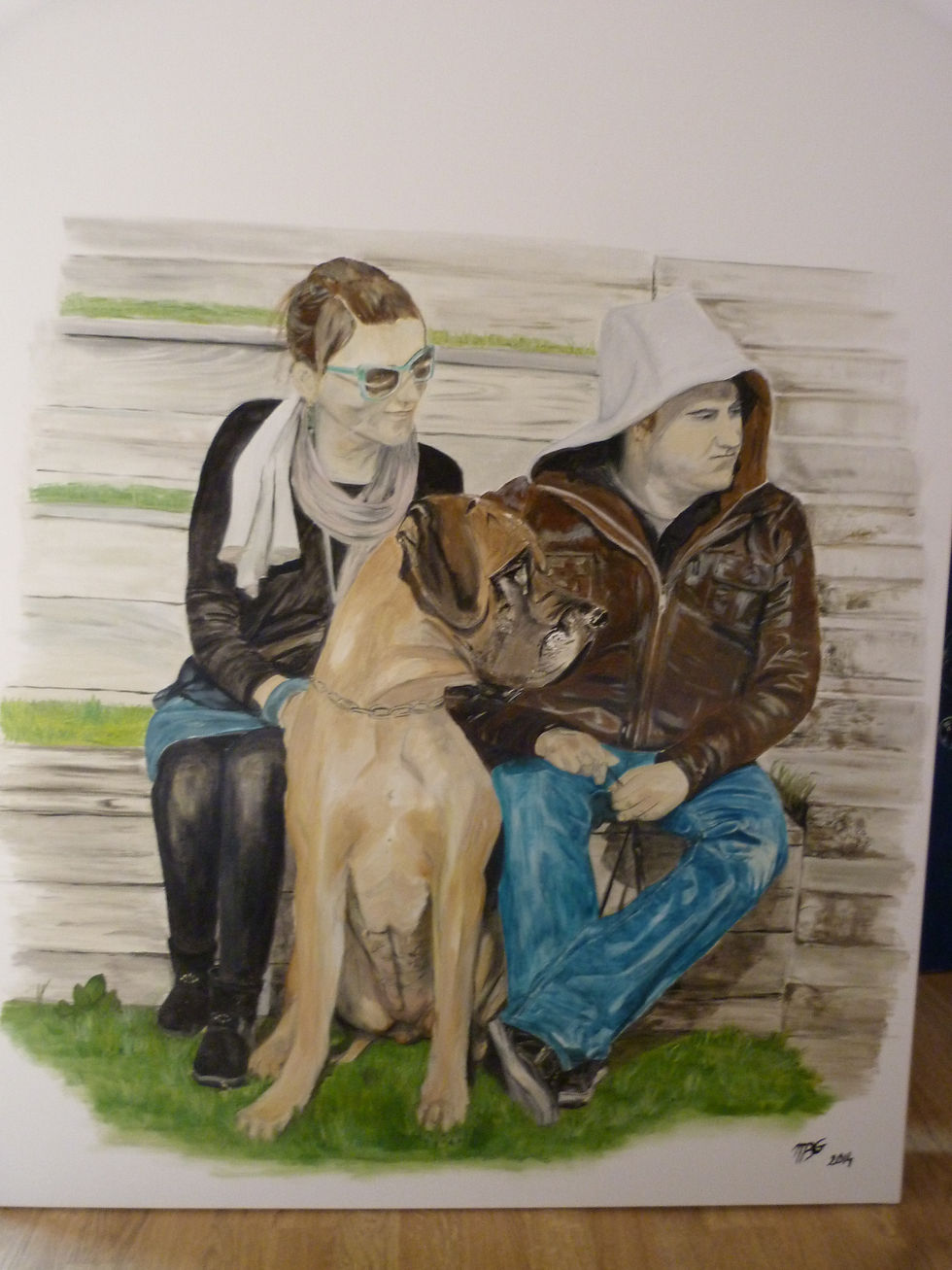 Les Amis 2014 huile sur toile 60f