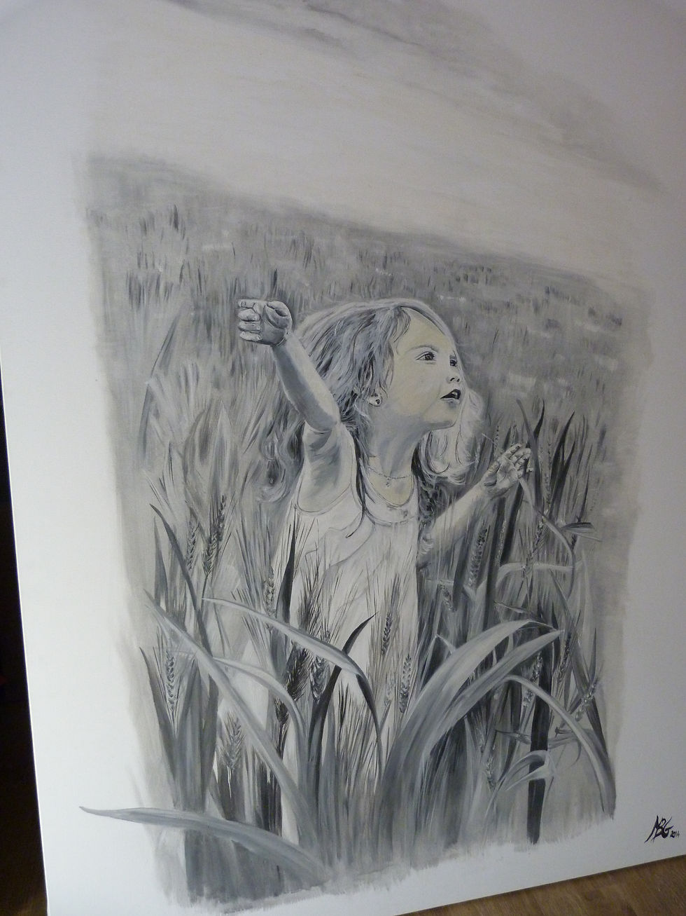 Alyssia huile sur toile 60f
