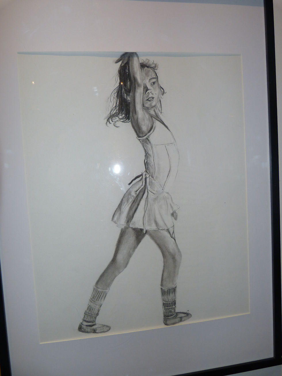 Soline danseuse 2018 fusain