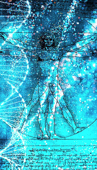 DiVinci Sketch with DNA Helix