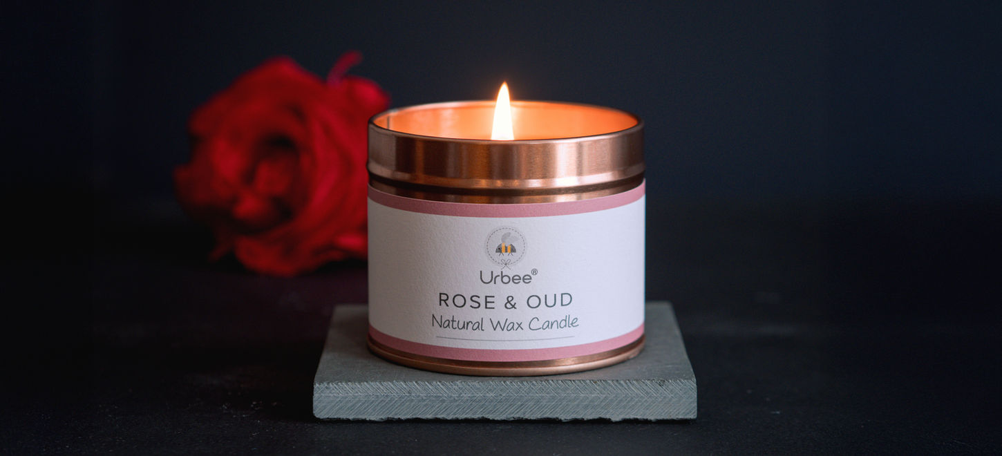 Urbee Rose & Oud 200ml candle