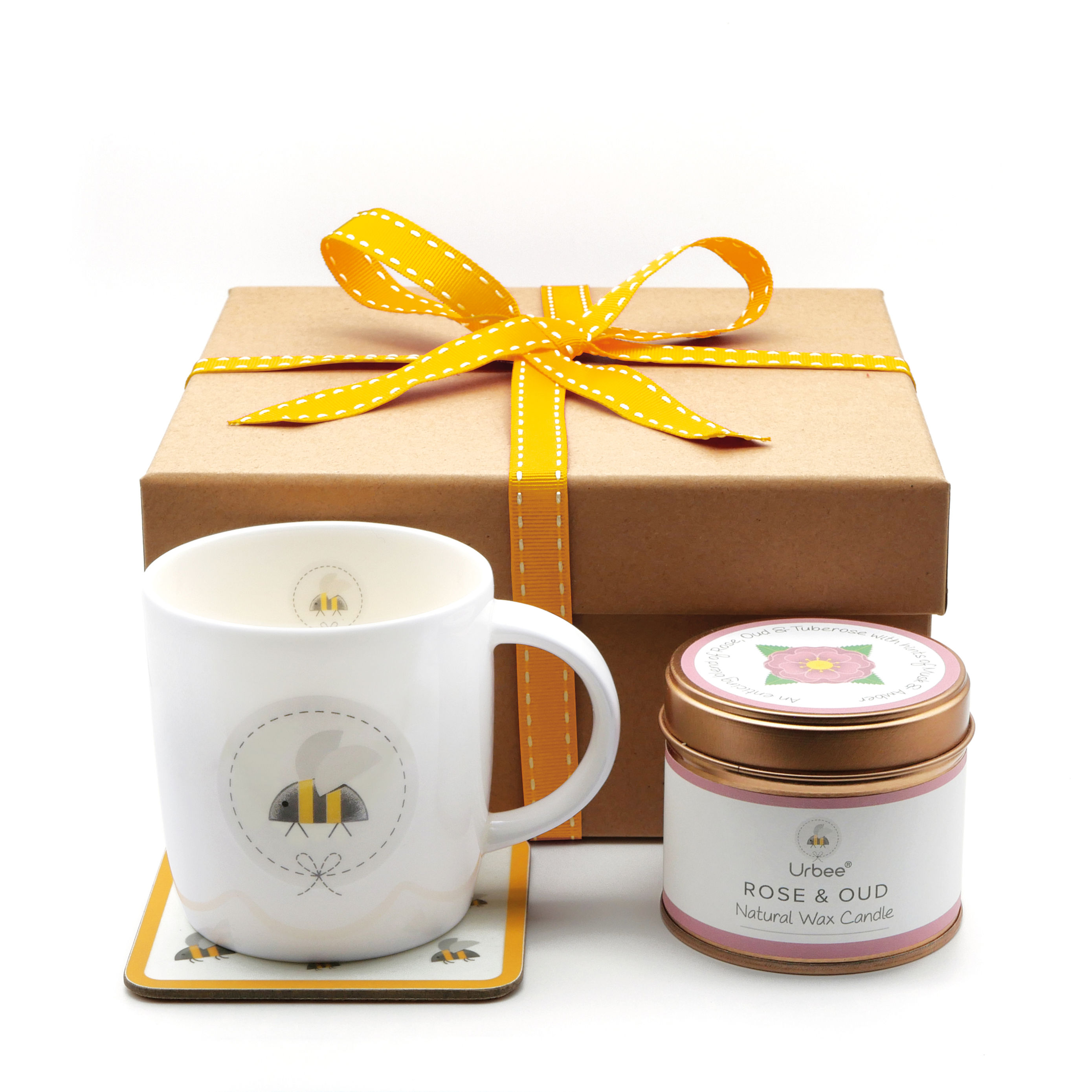 Mug, Coaster & Candle Gift set