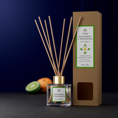 Mandarin Reed Diffuser Bergamot & Mandarin Reed Diffuser 100ml | Urbee