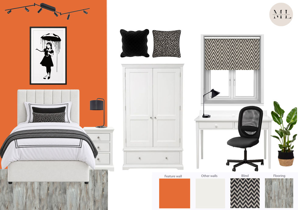 Bedroom 8 Marta Lowell design hexham multi occupancy student accomodatation