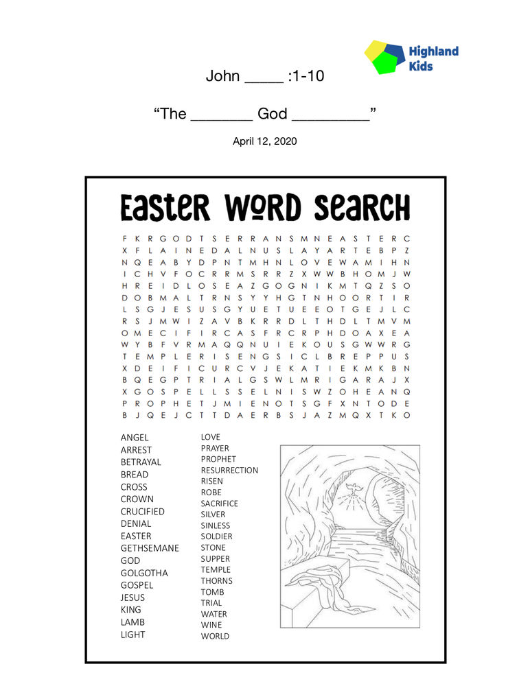 Easter Sunday Worksheets