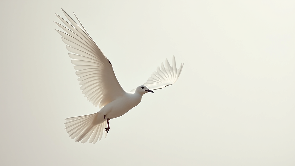 Plano cercano de una pluma blanca sobre un fondo de madera clara
