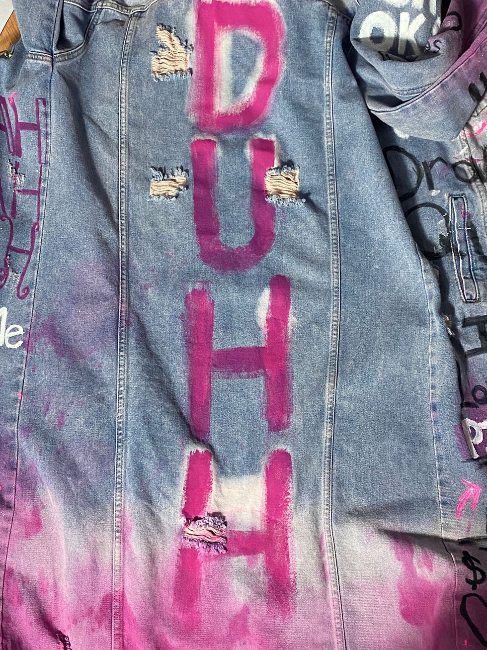 Thumbnail: “ Pink Attitude” Tacky Jacket/ Purse
