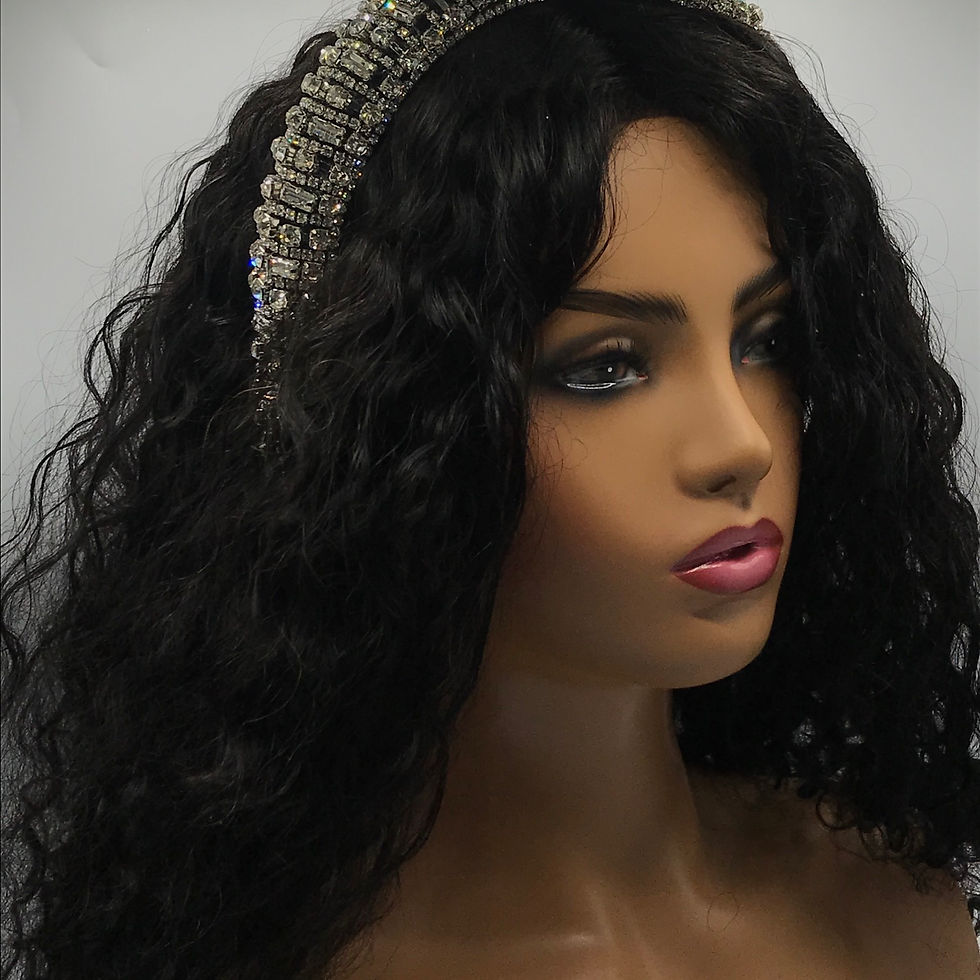 Thumbnail: "Crystal Hicks" Head Band (Silver)