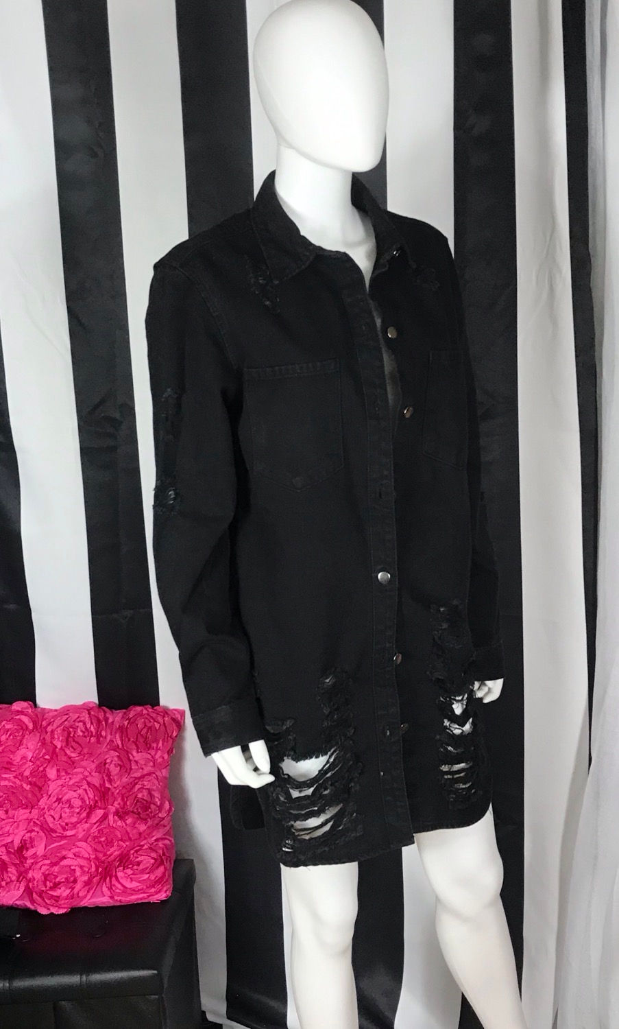 Thumbnail: "Tattered" Denim Jacket 