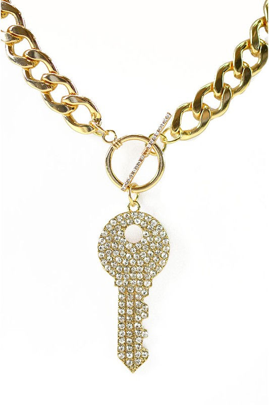 Thumbnail: "Key" Necklace (Gold)