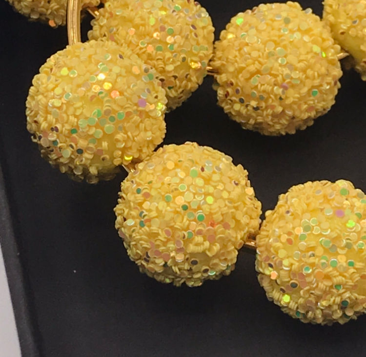 Thumbnail: "Diced Pineapple" Hoops (Gold)