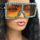 Thumbnail: "Intentions" Sunglasses (Blue/Orange/Cheetah)