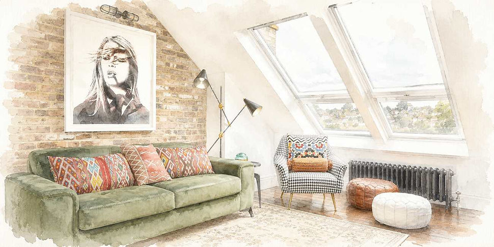 Traditional mansard roof conversion