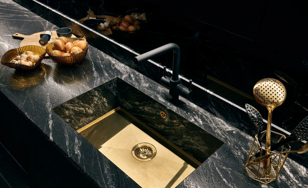 Premium KORVA quartz worktop installation in contemporary home