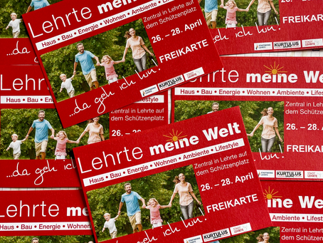 Messekarten "Lehrte meine Welt"