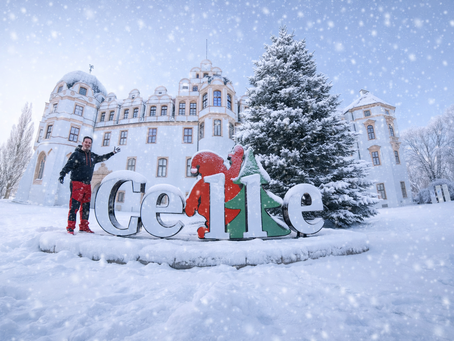 Celler Schloss im Weihnachtskleid