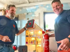 Björn Emanuelsson von SicherheitsCelle mit Florian Backhaus von Brandschutz Backhaus