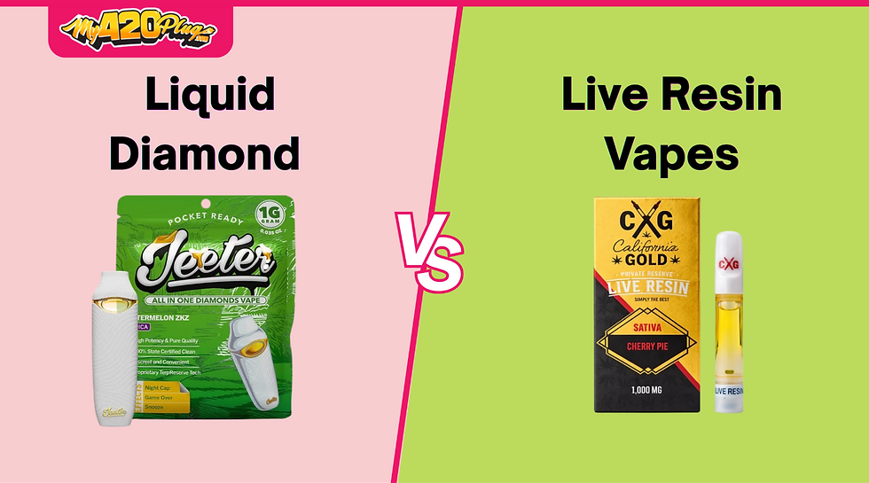 Liquid Diamond vs Live Resin Vapes