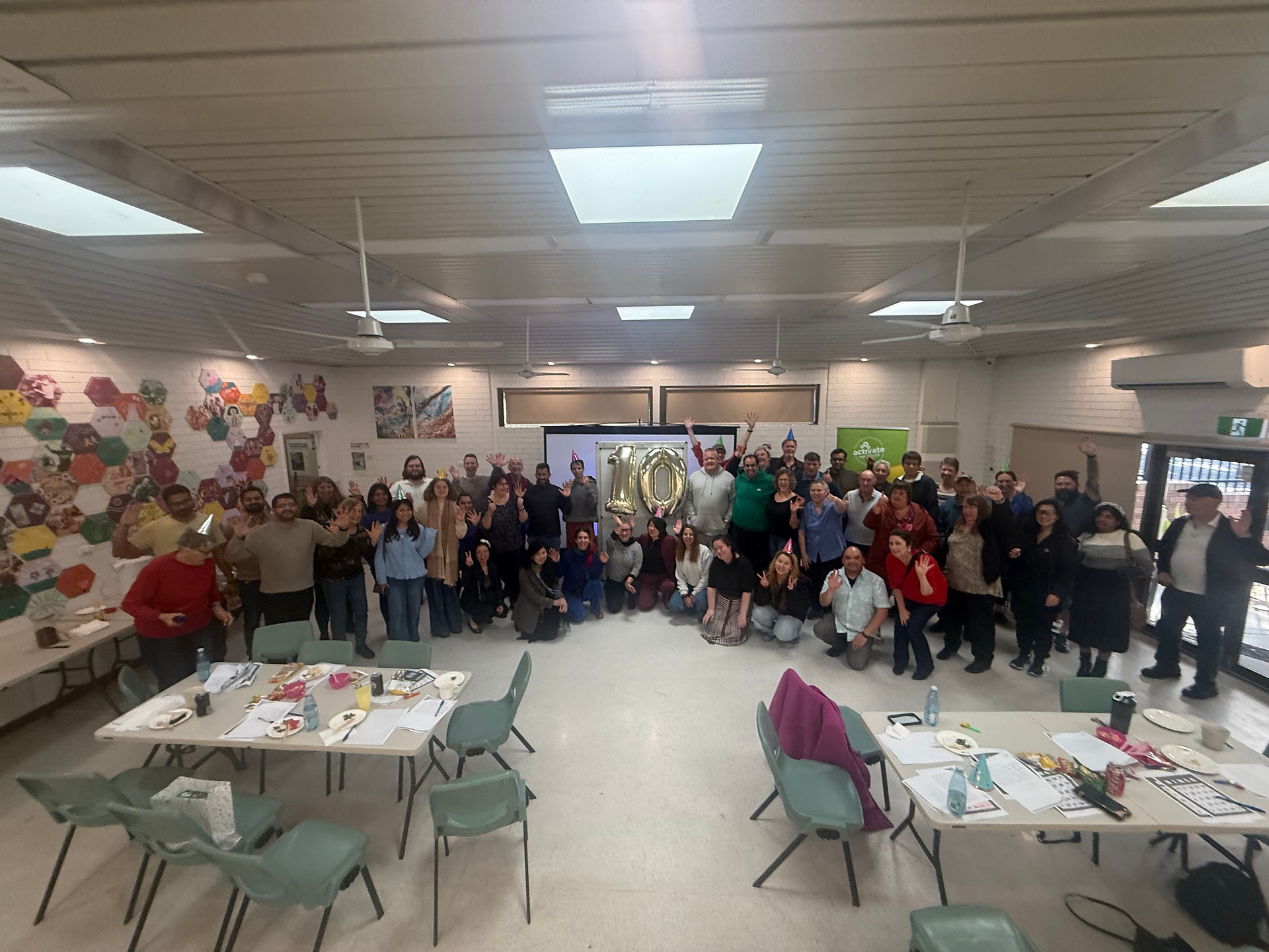 Group photo of AMH community