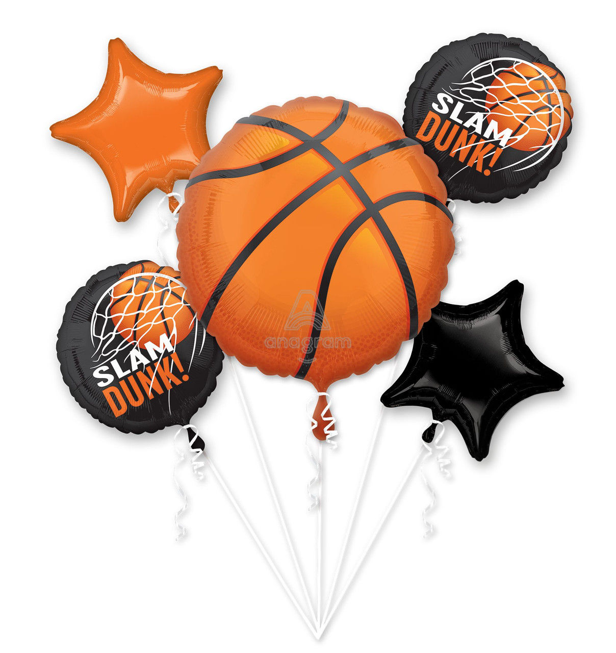Slam Dunk Basketball Helium Balloon Bouquet