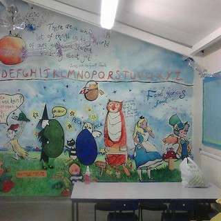 Dining Room food themed mural