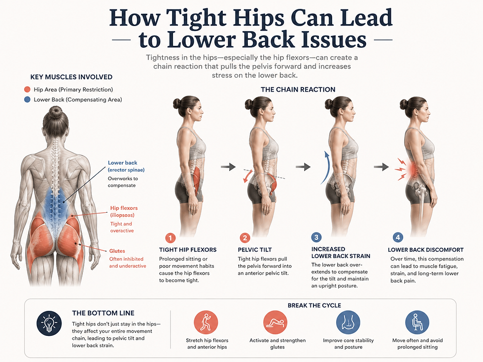 Why Tight Hips Affect More Than the Hips