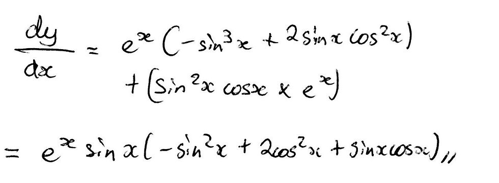 Calculating dy/dx for Part a.