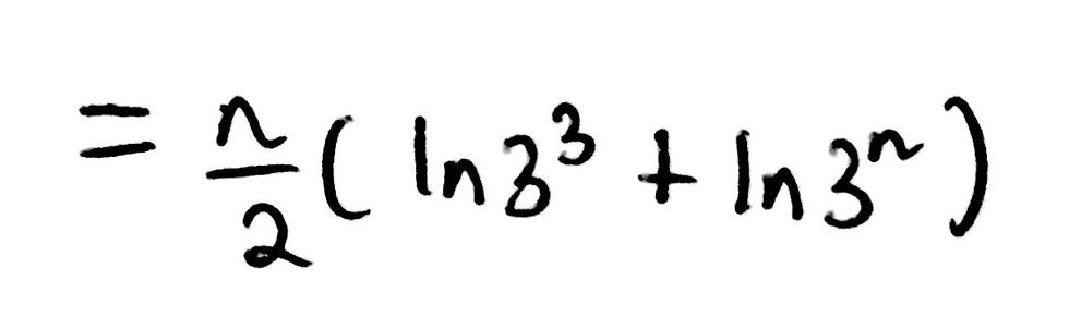 An image showing how to simplify an expression further.