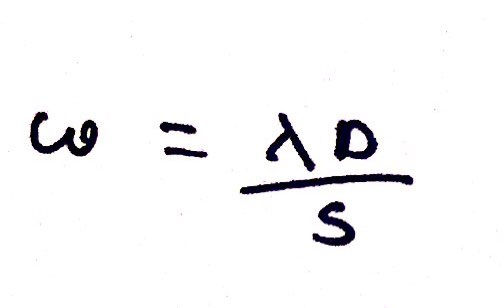 Image showing the double slit equation.
