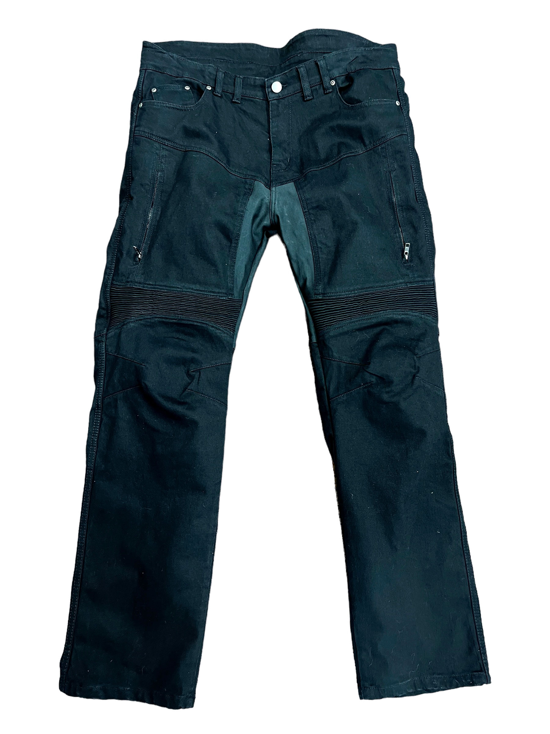 NightShift Black Denim Riding Jeans