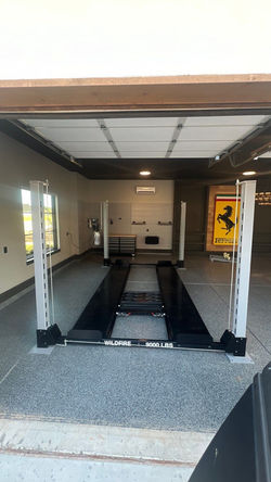 Wildfire Exotic Lift in Ferrari Garage