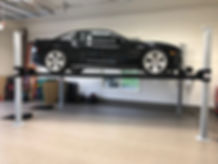 Camaro on Wildfire XLT 4 Post Car Lift.j