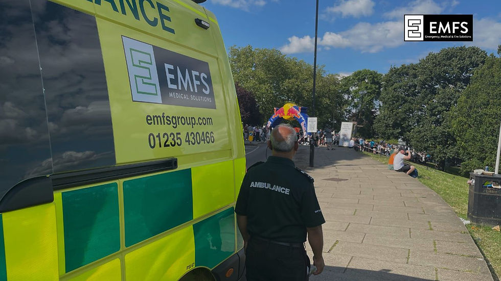 EMFS Ambulance and staff at Red Bull Soap Box Race London