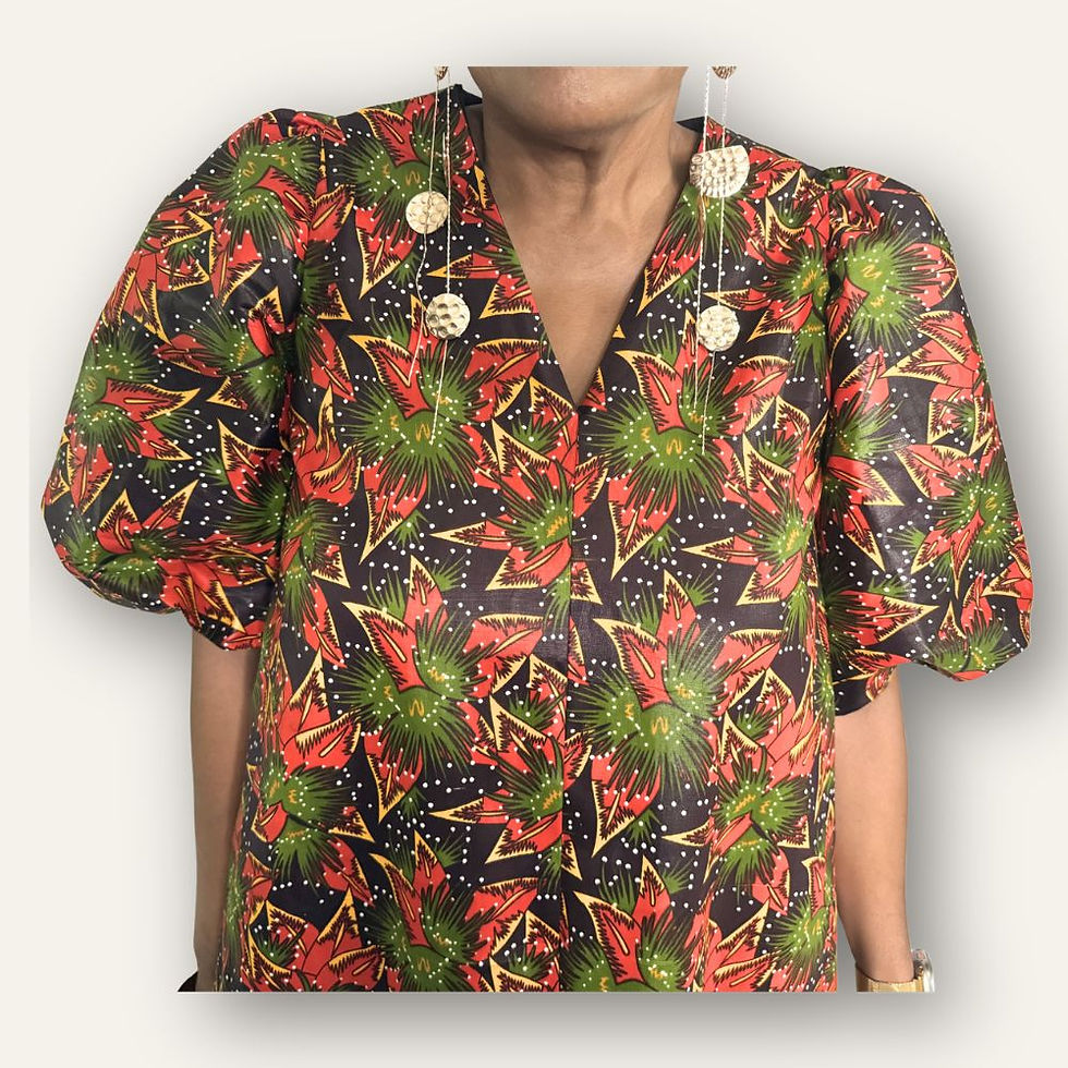 Thumbnail: Bird Pepper Balloon Sleeve Dress