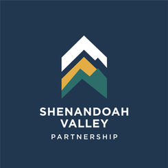 Economic development branding system for the Shenandoah Valley Partnership featuring 
logo design and regional visual identity.