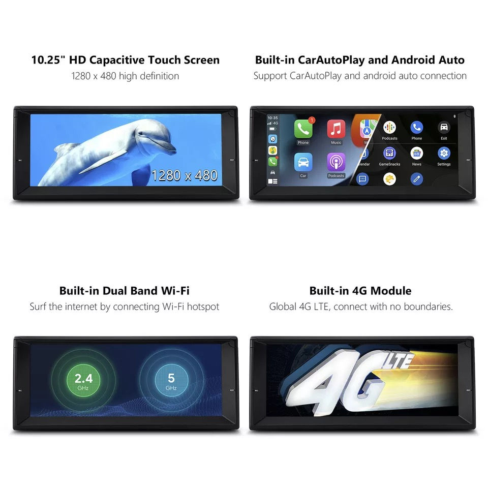 Miniatiūra: BMW E39 E39 4 GB RAM 64 GB ROM Android