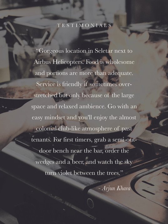 Alfresco Cafe | Wheeler's Estate | Singapore