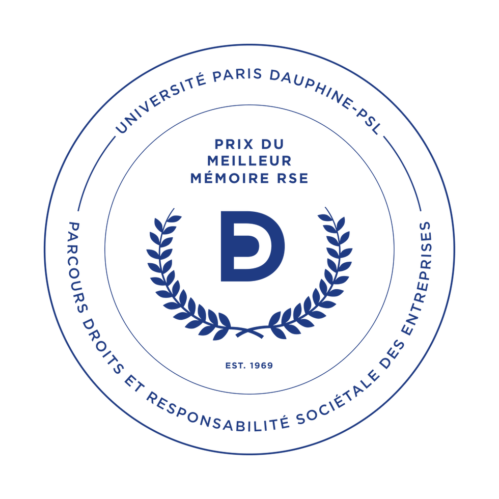 Prix du meilleur mémoire RSE - demi-finale